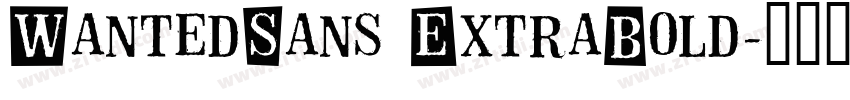 WantedSans ExtraBold字体转换